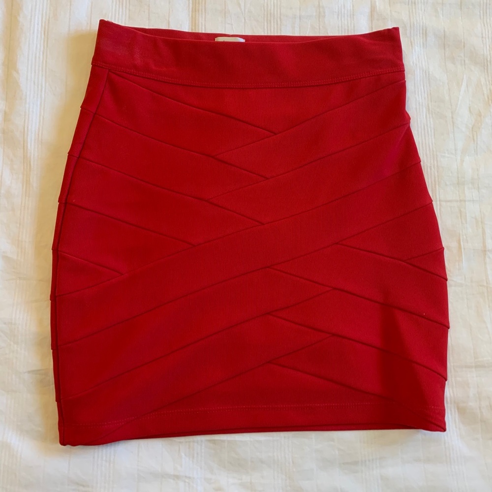 Red Pencil skirt
